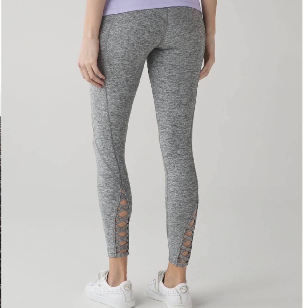 Lululemon Pure Practice Pant, Gray Heathered Slate Size 4